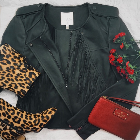 Joie Jackets & Blazers - ACCEPTING ANY OFFER Fringe Leather Jacket